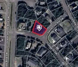 Approximate boundary lines.