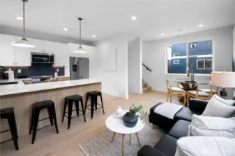 Photos are of model home 322B. Layout and finishes may vary.