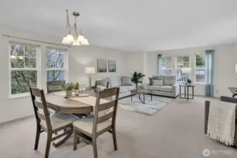 Corner unit features windows on 2 sides!