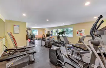 Community exercise room within the clubhouse