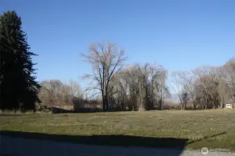 West side of property, facing north. Back side of the property