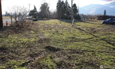 View from the fence line on the property facing South.