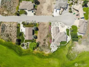 Aerial view of .33 acre lot