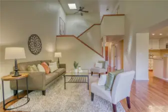 Living Room - picture toward the stairs and Front Entry.