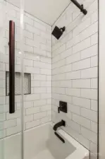 Shower and tub