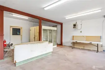 Looking Southeast in the store.