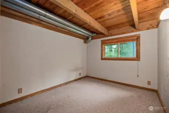 One of two bedrooms downstairs