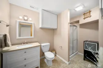 Lower bathroom.