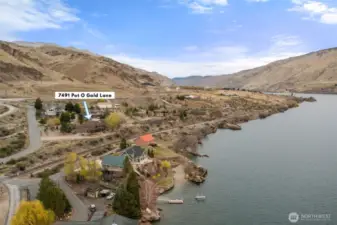 Aerial view of location.