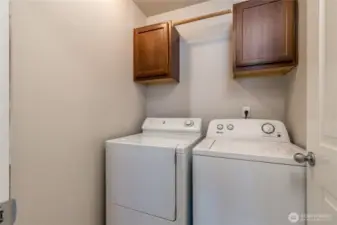 Full-sized laundry conveniently located upstairs