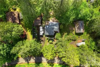 Looking down on the home