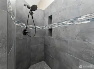 Large walk in shower