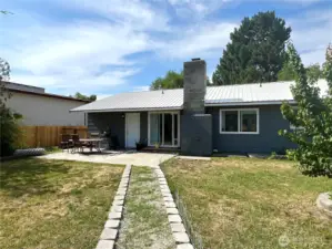 Private back yard, fully fenced