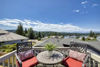Olympic and lake views from here!