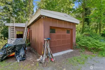 Existing garage is constructed with 6x6 beams.