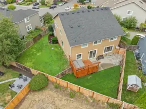 Direct back yard has been resodded. This is one of the biggest lots in Falling Water
