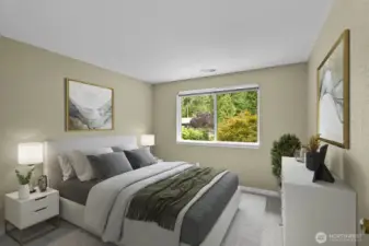 Virtually staged to show an example of how the space could be used.