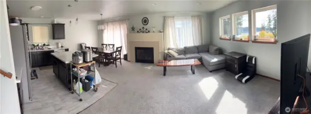 Panoramic view of living area
