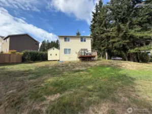 Great yard for outdoor activities