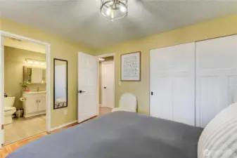 Primary bedroom with direct access to the bathroom