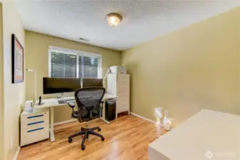 Bedroom 2 with real oak hardwood floors