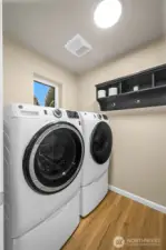 Dedicated laundry room