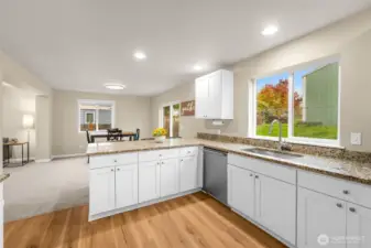 Brand new flooring in kitchen, laundry and bathrooms