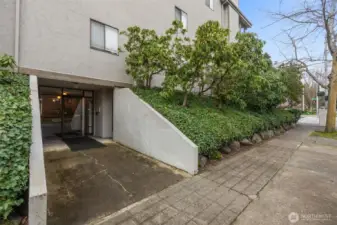 Gated entry provides an extra level of security.