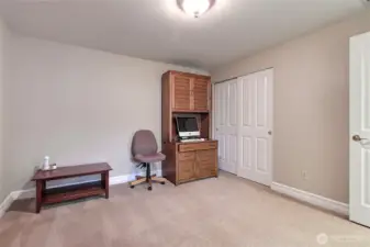 Second bedroom with large storage closet.