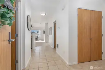 This south-facing condo is filled with light even on gloomy days.