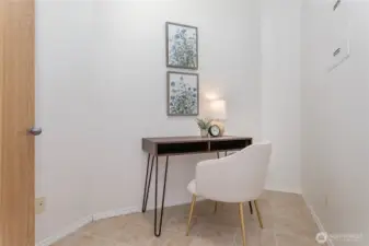 Bonus room, home office, or extra storage space...you decide.