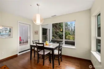 Eating area with access to second view deck.