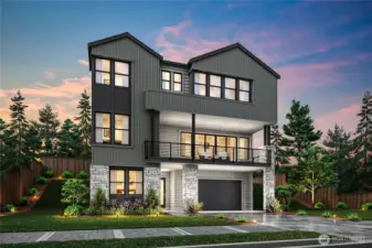 Exterior Rendering- for marketing purposes. Features and colors may vary.