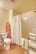 First floor tub shower.