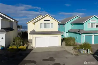 The double garage will welcome you and be perfect for storage and your cars.