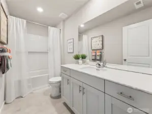 Full Bath for the 3 extra bedrooms - Photos are for representational purposes only, colors, elevation and features may vary.