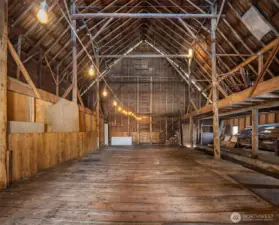 Interior of Hay Barn