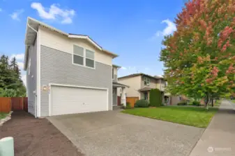 2 car garage, large driveway & street offer lots of parking options