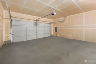 Spacious 2 car garage