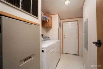 Laundry room - washer and dryer stay.