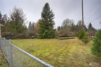 Fenced large and spacious lot!