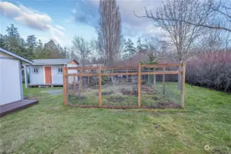 Deer fencing around mature garden