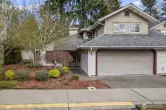 2 car garage with additional parking