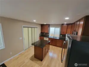Kitchen with island