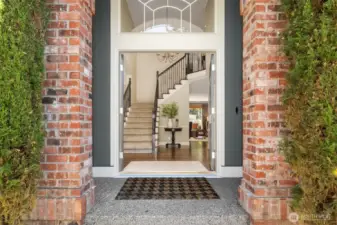 Grand 30 foot entry showcases the designer touches and welcomes you and your guests into the home.
