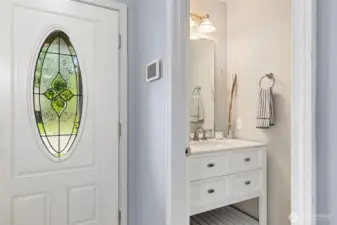 Main floor Half bathroom
