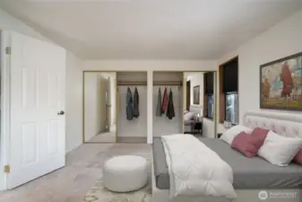 Virtually Staged primary bedroom