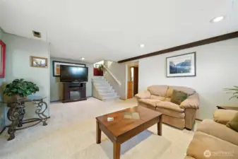 Downstairs Family Room.