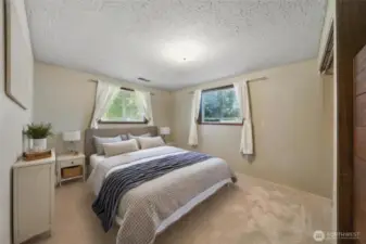 Downstairs Bedroom #3. Virtually Staged.