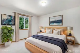 Large bedroom with Walk-in closet.